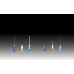 Plasdent Monovac Irrigation Needle Tips - 30ga. Side Vented, Monoject® Style, Purple (100pcs/box)